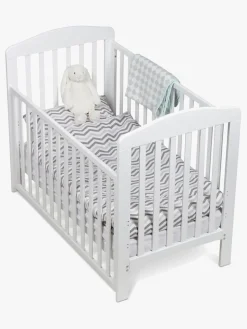 Børnesenge & Tilbehør|JLY ELLA Dream Lux Tremmeseng Dropside m. Babymatex Madras 60x120, Hvid