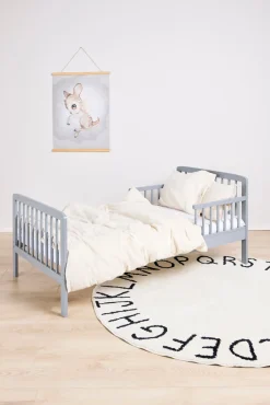 Børnesenge & Tilbehør|JLY HEAVEN Juniorseng MEYA 70x140, Mørkegrå Grå