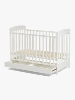 Børnesenge & Tilbehør|JLY Heaven Tremmeseng med Opbevaringsboks, Hvid