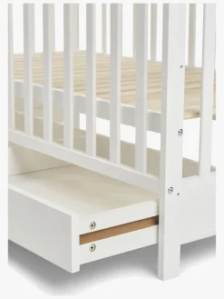 Børnesenge & Tilbehør|JLY Heaven Tremmeseng med Opbevaringsboks, Hvid