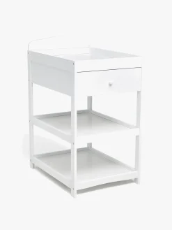 Pusleborde|Børnesenge & Tilbehør|JLY Lux Tremmeseng 120x60 inkl. Puslebord, Hvid