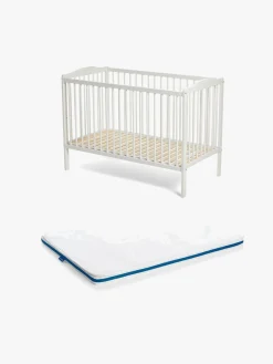 Børnesenge & Tilbehør|JLY MAJA Dream Tremmeseng inkl 3D-madras 60x120, Hvid
