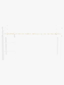 Børnesenge & Tilbehør|JLY PIRAT Dream Juniorseng m. Sengegardin & Madras 90x190, Hvid