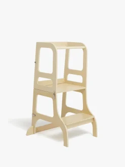 Børnemøbler|JLY SIRI Læringstårn, Natur Beige