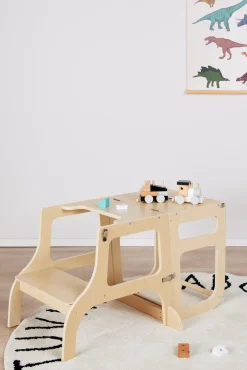 Børnemøbler|JLY SIRI Læringstårn, Natur Beige