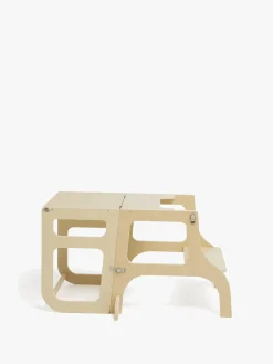 Børnemøbler|JLY SIRI Læringstårn, Natur Beige