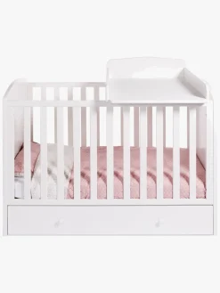 Børn JLY Børnesenge & Tilbehør-Tremmeseng m. Sengeskuffer, 124x60x90, Hvid