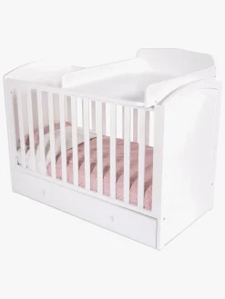 Børn JLY Børnesenge & Tilbehør-Tremmeseng m. Sengeskuffer, 124x60x90, Hvid