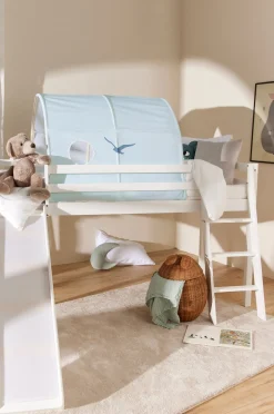 Børnesenge & Tilbehør|JLY TYRA Juniorseng  m. Rutsjebane 90x190, Hvid