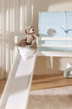 Børnesenge & Tilbehør|JLY TYRA Juniorseng  m. Rutsjebane 90x190, Hvid