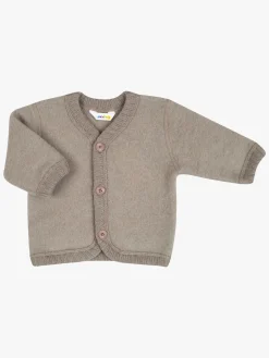 Uldtøj|Overdele|Joha Cardigan Merinould, Sesame Mel Brun