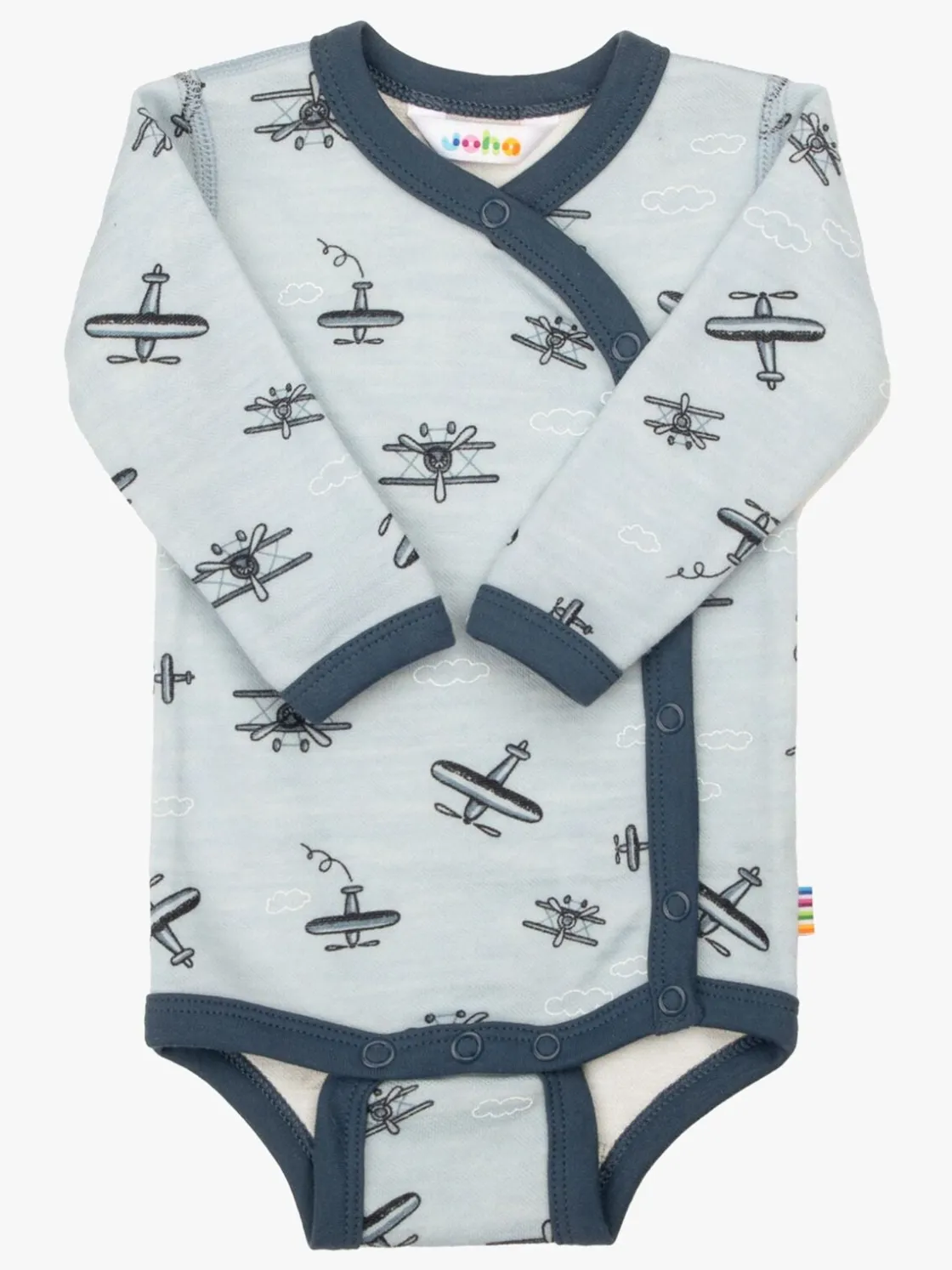 Bodyer & Heldragter|Joha Slå-om Body Merinomix, Light Blue