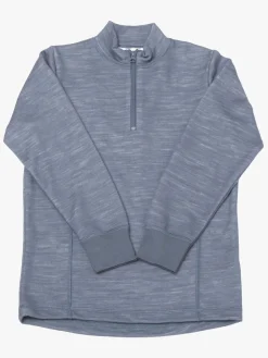 Uldtøj|Overdele|Joha Trøje Halfzip Merinomix, Blå