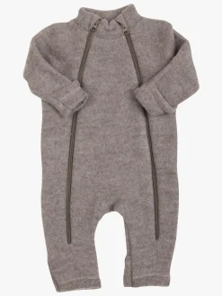 Børn Joha Uldtøj|Flyverdragter-Ulddragt Zip, Sesame Mel