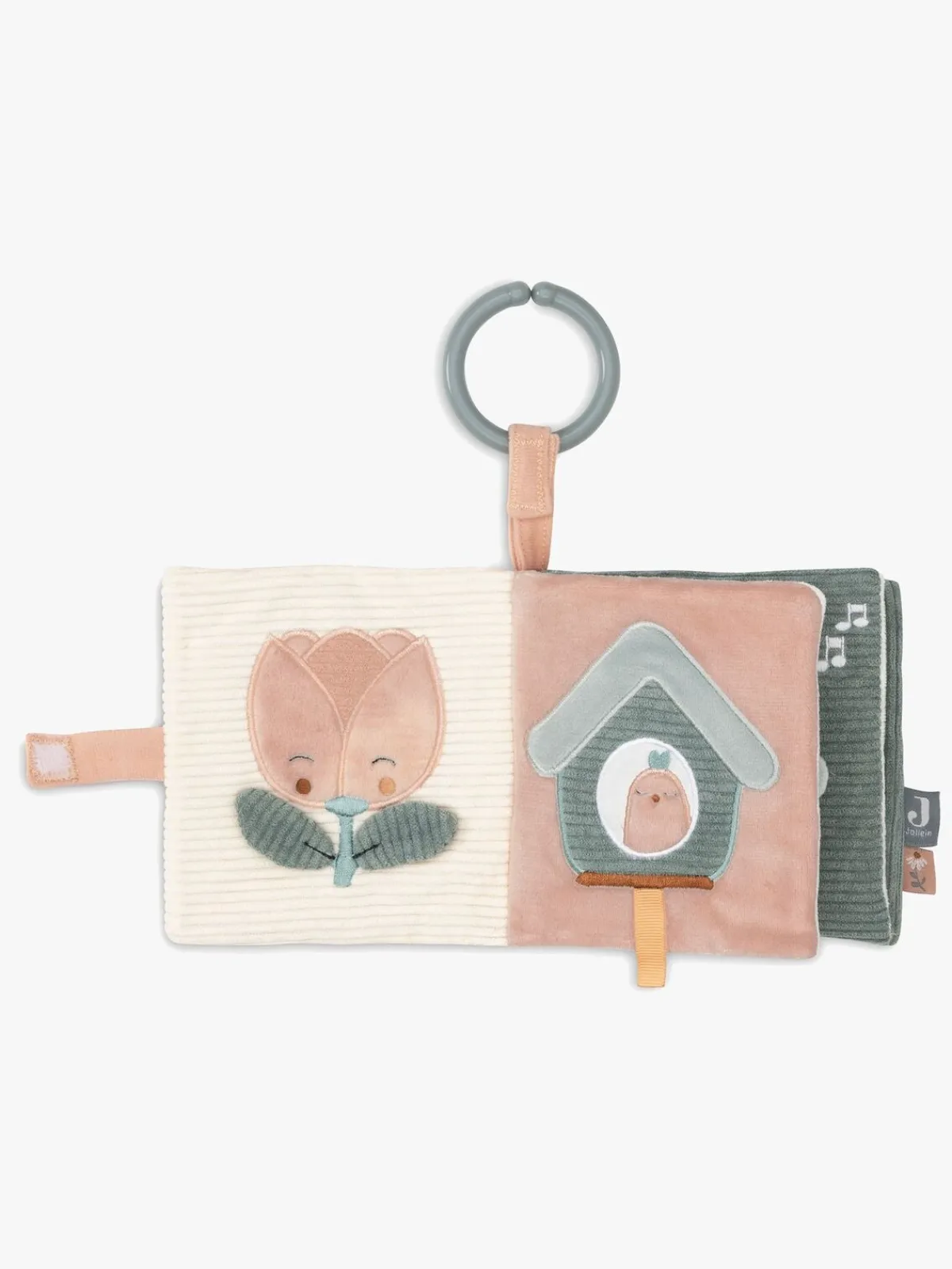 Babylegetøj|Jollein Ativitetsbog, Lovely Birds Beige