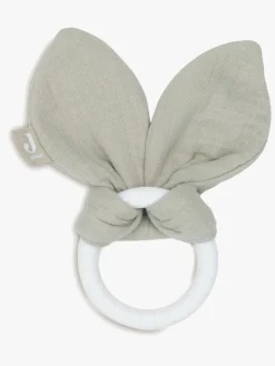 Babylegetøj|Jollein Bunny Ears Bidering, Olive green Grøn