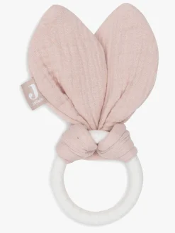 Babylegetøj|Jollein Bunny Ears Bidering, Wild Rose Lyserød