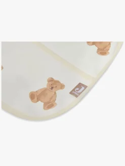 Spisetid|Jollein Hagesmæk med Ærmer Vandtæt, Teddy Bear Hvid/Beige
