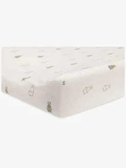 Pusleborde|Jollein Happy Miffy Puslepudebetræk 50x70cm, Olive Green Grøn