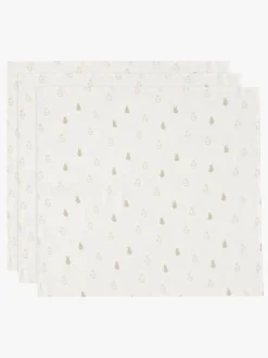 Stofbleer, Nusseklude & Babytæpper|Jollein Happy Miffy Tæppe/ Stofble i Musselin 3-pak, Nougat Beige