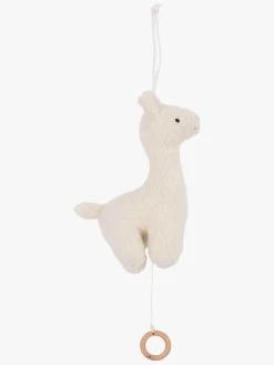 Jollein Babylegetøj-Lama Spilledåse, Off-White