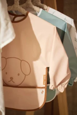 Jollein Spisetid-Miffy Peekaboo  Langærmet Hagesmæk, Wild Rose