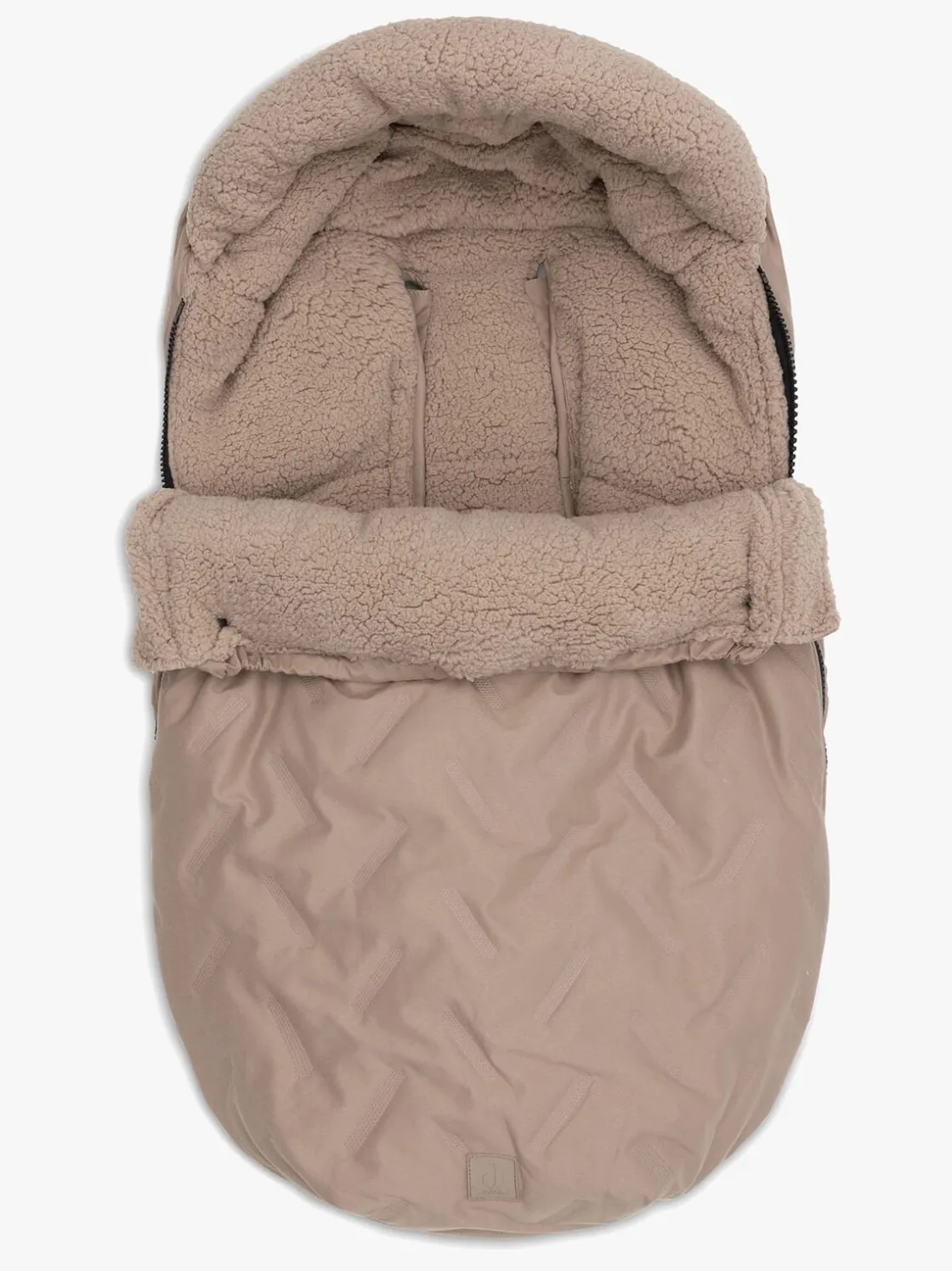 Køreposer|Jollein Minikørepose, Embossed Milky Coffee Beige