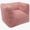 Børnemøbler|Jollein Sækkestol Kraftig Fløjl, Wild Rose