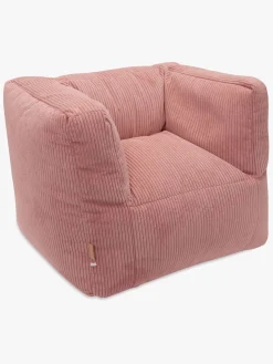 Børnemøbler|Jollein Sækkestol Kraftig Fløjl, Wild Rose