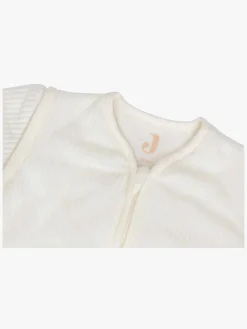 Børnesenge & Tilbehør|Jollein Sovepose med Aftagelig Ærmer Rundt 70 cm, Rib Ivory