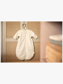 Børnesenge & Tilbehør|Jollein Sovepose med Aftagelig Ærmer Rundt 70 cm, Rib Ivory