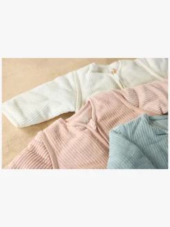 Børnesenge & Tilbehør|Jollein Sovepose med Aftagelig Ærmer Rundt 70 cm, Rib Ivory