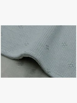 Børn Jollein Interiør-Strikket Tæppe, Sea Green