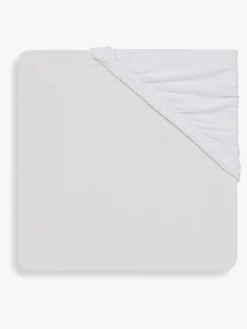 Børn Jollein Sengetøj-Stræklagen Bomuldsstretch 60x120, Hvid