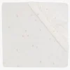 Børn Jollein Sengetøj-Stræklagen Twinkling 60x120, Off white/Wild Rose