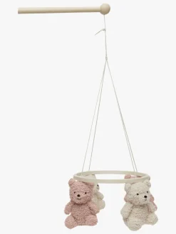 Børnesenge & Tilbehør|Jollein Teddy Bear Uro, Natural/Wild rose