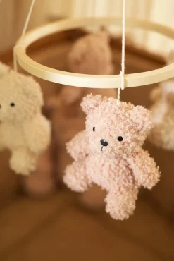 Børnesenge & Tilbehør|Jollein Teddy Bear Uro, Natural/Wild rose