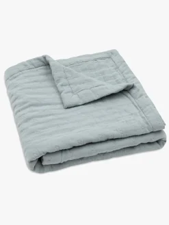 Børn Jollein Interiør-Tæppe Jaquar Muslin, Sea Green