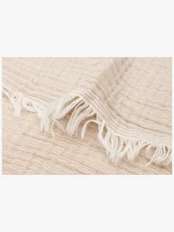 Interiør|Jollein Tæppe/ Stofble i Musselin Fringe, Biscuit