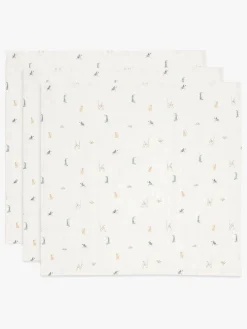 Jollein Stofbleer, Nusseklude & Babytæpper-Tæppe/ Stofble i Musselin 3-pak, Jungle Jambo