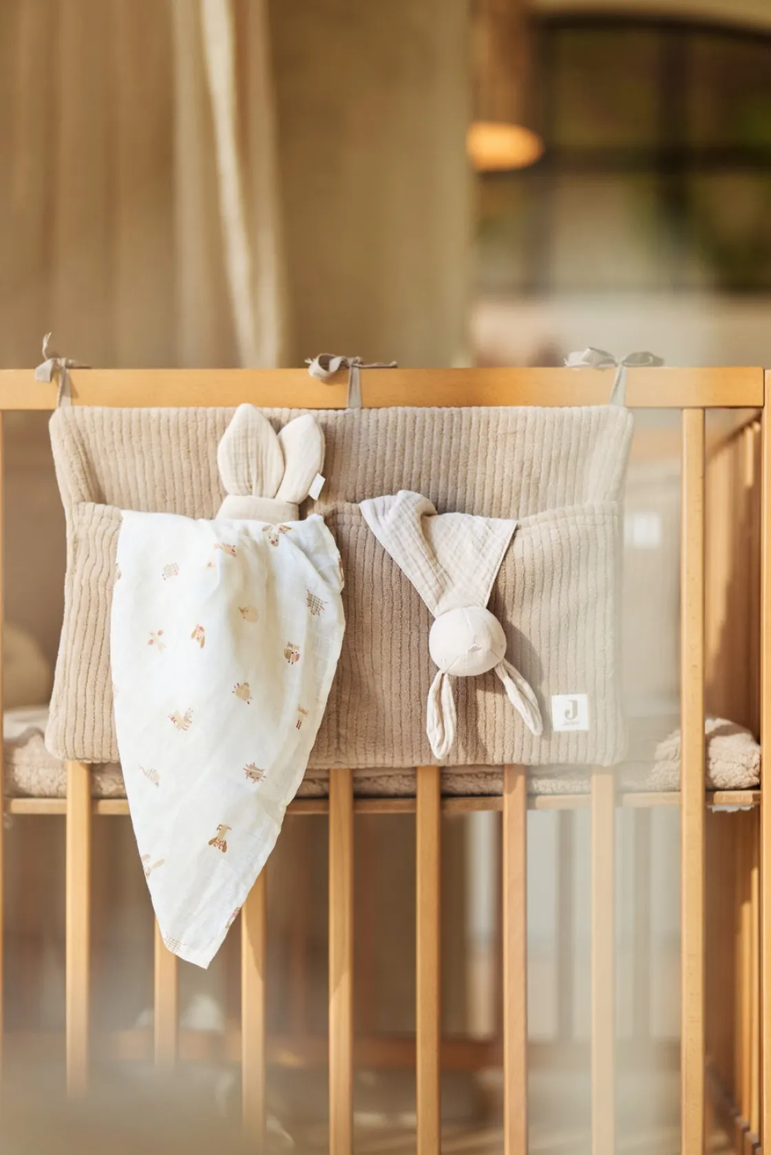 Stofbleer, Nusseklude & Babytæpper|Jollein Tæppe/ Stofble i Musselin 70x70 cm 3-pak, Animal Friends