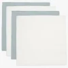 Stofbleer, Nusseklude & Babytæpper|Jollein Tæppe/ Stofble i Musselin 4-pak, Sea Green/Ivory