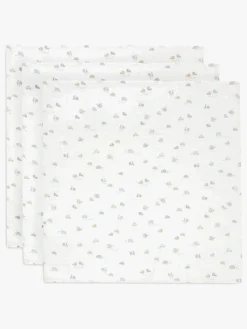 Jollein Stofbleer, Nusseklude & Babytæpper-Tæppe/ Stofble i Musselin 3-pak, On The Go