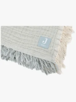 Interiør|Jollein Tæppe/ Stofble i Musselin Fringe, Sea Green