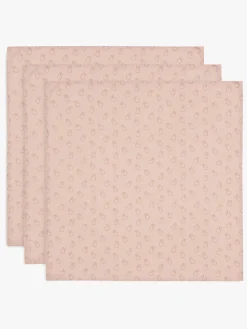 Stofbleer, Nusseklude & Babytæpper|Jollein Tæpper/ Stofbleer i Musselin Miffy 3-pak, Wild Rose Lyserød