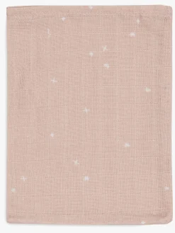 Pleje & Hygiejne|Jollein Vaskeklude Twinkling Musselin 3-pak, Wild Rose Hvid