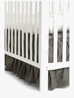 Børn Borgans Sengetøj-Jollyroom By Borganäs Formsyet Sengetæppe m. Flæser, Grå