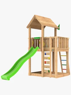 JungleGym Udeleg-Jungle Gym Mansion Legetårn med Grøn Rutsjebane