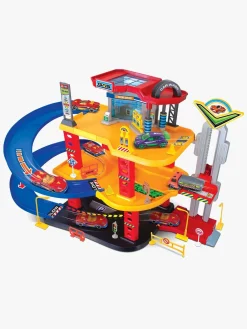 JuniorDriver Legetøjsbiler & -Fartøjer-Junior Driver Gas Station Racerbane med 3 Biler