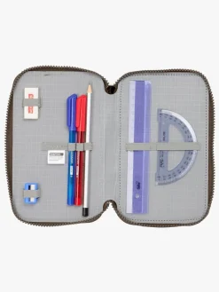 JurassicWorld Kreativt Legetøj-Jurassic World Penalhus med 3 Rum, Sandfarvet